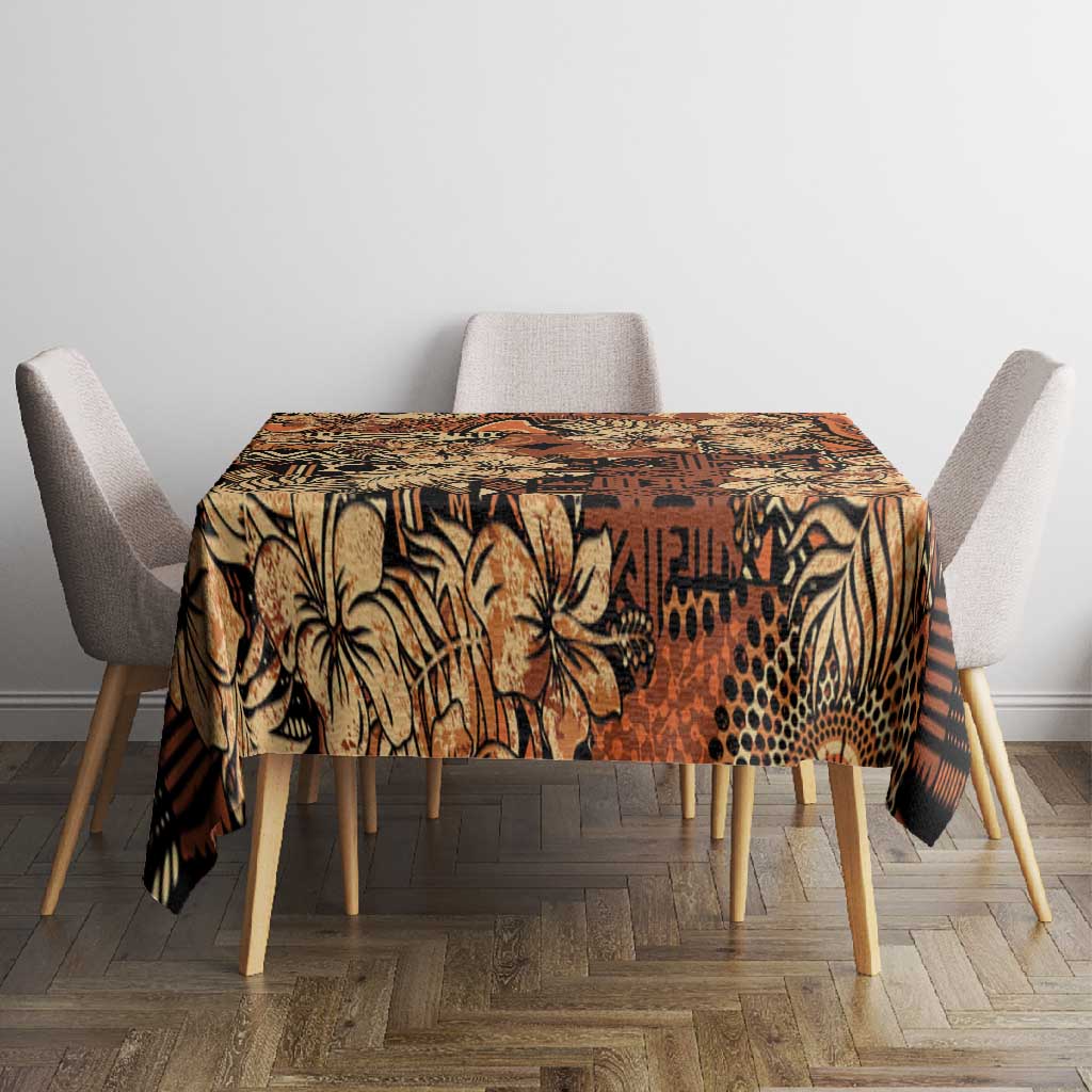 Afro Hibiscus Tropical Tablecloth African Pattern - African Pride