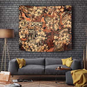 Afro Hibiscus Tropical Tapestry African Pattern - African Pride