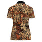 Afro Hibiscus Tropical Women Polo Shirt African Pattern - African Pride