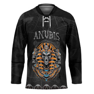 Personalized Halloween Egypt Hockey Jersey Skull Anubis