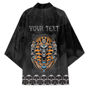 Personalized Halloween Egypt Kimono Skull Anubis