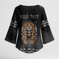 Personalized Halloween Egypt Kimono Sleeve Blouse Skull Anubis