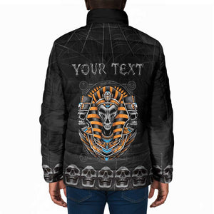 Personalized Halloween Egypt Padded Jacket Skull Anubis