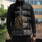 Personalized Halloween Egypt Sleeveless Puffer Jacket Skull Anubis