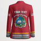 Personalized Liberia Dashiki Blazer Red Color