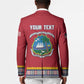 Personalized Liberia Dashiki Blazer Red Color