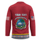 Personalized Liberia Dashiki Hockey Jersey Red Color