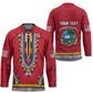Personalized Liberia Dashiki Hockey Jersey Red Color