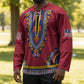 Personalized Liberia Dashiki Hockey Jersey Red Color