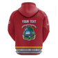 Personalized Liberia Red Dashiki Hoodie - African Pride