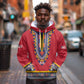 Personalized Liberia Red Dashiki Hoodie - African Pride