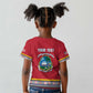 Personalized Liberia Red Dashiki Kid T shirt - African Pride