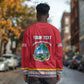 Personalized Liberia Red Dashiki Long Sleeve Shirt - African Pride