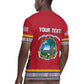 Personalized Liberia Red Dashiki Rugby Jersey - African Pride