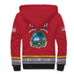 Personalized Liberia Red Dashiki Sherpa Hoodie - African Pride