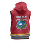 Personalized Liberia Red Dashiki Sleeveless Hoodie - African Pride