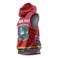 Personalized Liberia Red Dashiki Sleeveless Hoodie - African Pride