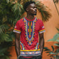 Personalized Liberia Red Dashiki T shirt - African Pride