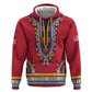 Personalized Liberia Red Dashiki Zip Hoodie - African Pride