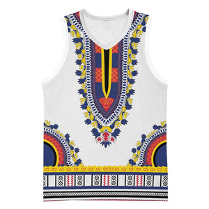 Personalized Liberia White Dashiki Basketball Jersey LT15