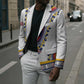 Personalized Liberia Dashiki Blazer White Color