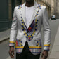 Personalized Liberia Dashiki Blazer White Color