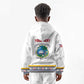 Personalized Liberia White Dashiki Kid Hoodie - African Pride