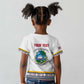 Personalized Liberia White Dashiki Kid T shirt - African Pride