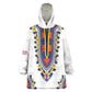 Personalized Liberia White Dashiki Kid Wearable Blanket Hoodie - African Pride