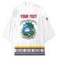Personalized Liberia Dashiki Kimono White Color