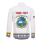 Personalized Liberia White Dashiki Long Sleeve Button Shirt - African Pride
