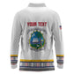 Personalized Liberia White Dashiki Long Sleeve Polo Shirt - African Pride