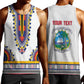 Personalized Liberia White Dashiki Men Tank Top - African Pride