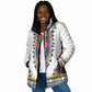 Personalized Liberia Dashiki Padded Jacket White Color