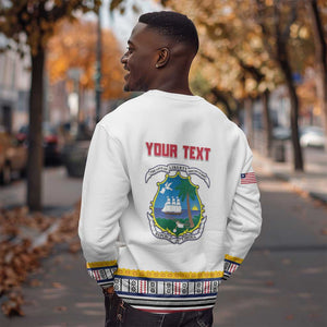 Personalized Liberia White Dashiki Sweatshirt - African Pride