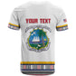 Personalized Liberia White Dashiki T shirt - African Pride