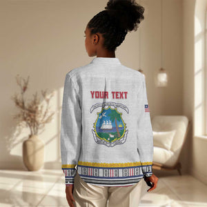 Personalized Liberia White Dashiki Women Casual Shirt - African Pride