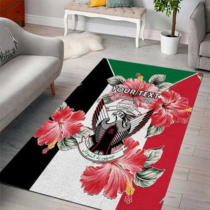Personalized Afro Sudan Area Rug Happy Independence Day