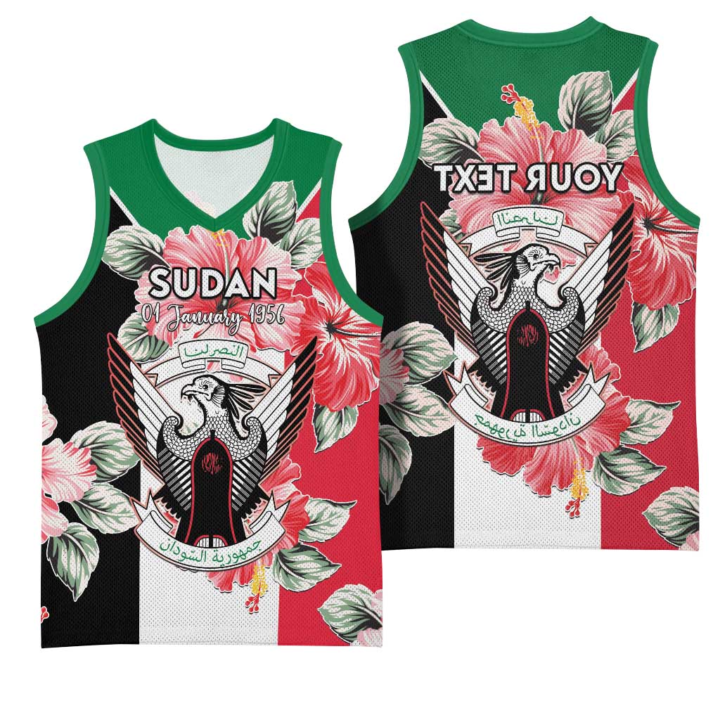 Personalized Afro Sudan Basketball Jersey Happy Independence Day - African Pride