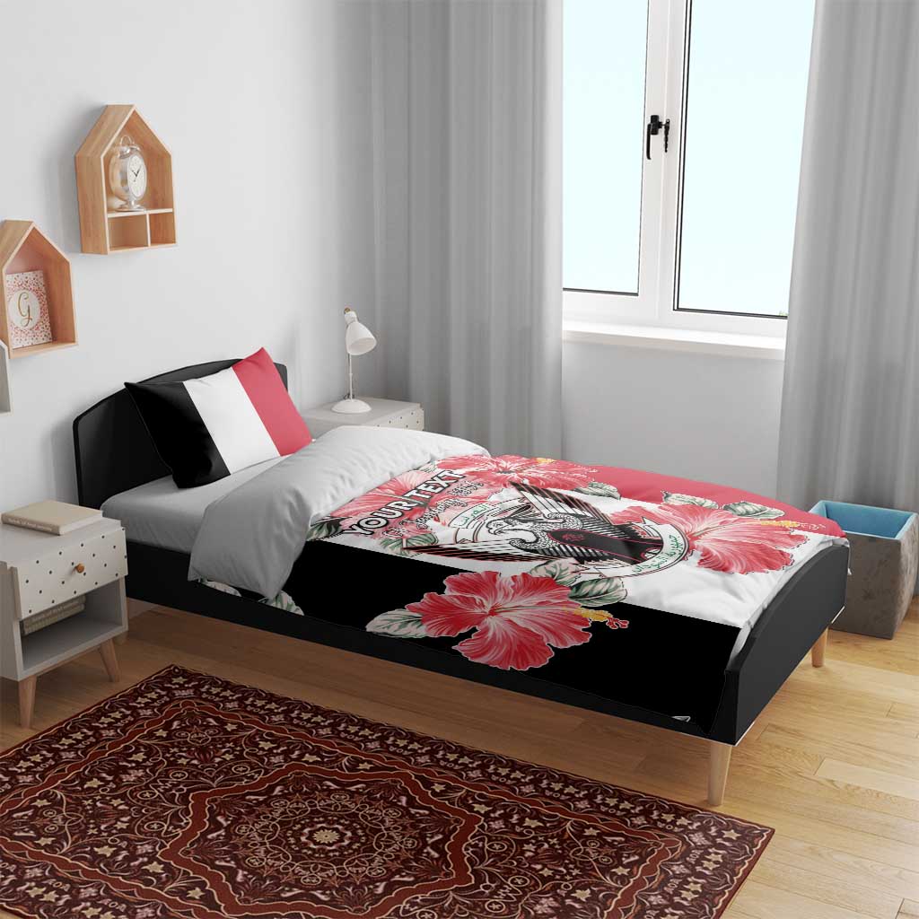 Personalized Afro Sudan Bedding Set Happy Independence Day