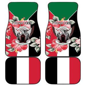 Personalized Afro Sudan Car Mats Happy Independence Day