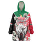 Personalized Afro Sudan Kid Wearable Blanket Hoodie Happy Independence Day