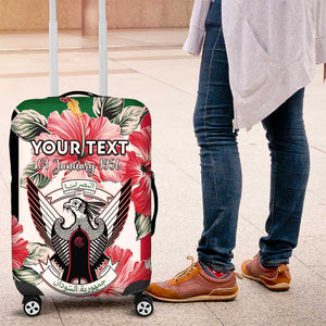 Personalized Afro Sudan Luggage Cover Happy Independence Day