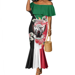 Personalized Afro Sudan Mermaid Dress Happy Independence Day