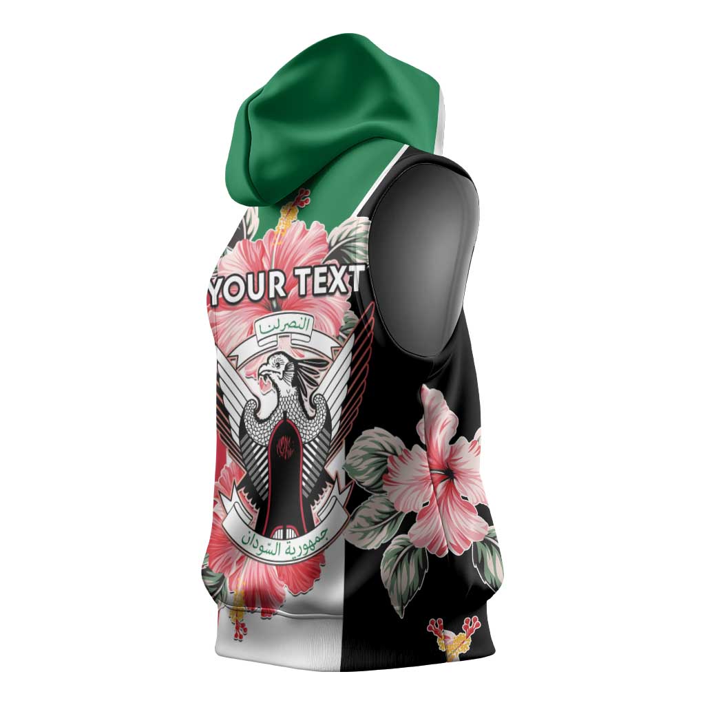 Personalized Afro Sudan Sleeveless Hoodie Happy Independence Day - African Pride