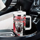Personalized Afro Sudan Tumbler With Handle Happy Independence Day