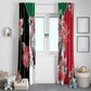 Personalized Afro Sudan Window Curtain Happy Independence Day