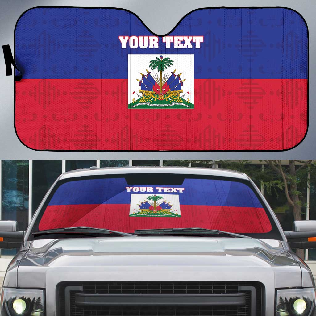 Custom Haiti Football Auto Sun Shade Les Grenadiers 2026 Back to the World Cup