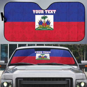 Custom Haiti Football Auto Sun Shade Les Grenadiers 2026 Back to the World Cup