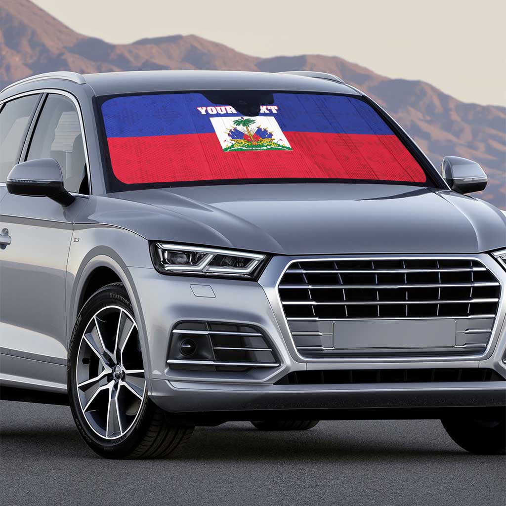 Custom Haiti Football Auto Sun Shade Les Grenadiers 2026 Back to the World Cup